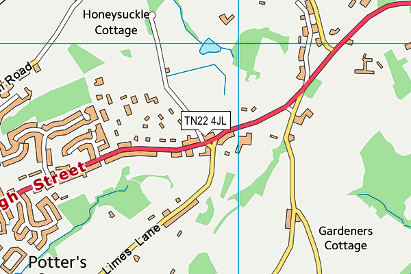 TN22 4JL map - OS VectorMap District (Ordnance Survey)