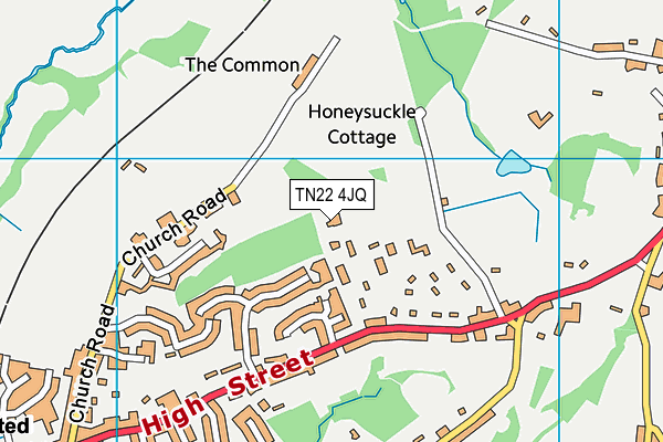 TN22 4JQ map - OS VectorMap District (Ordnance Survey)