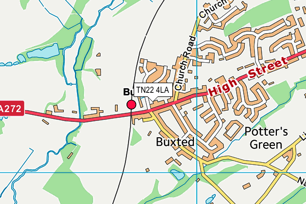 TN22 4LA map - OS VectorMap District (Ordnance Survey)