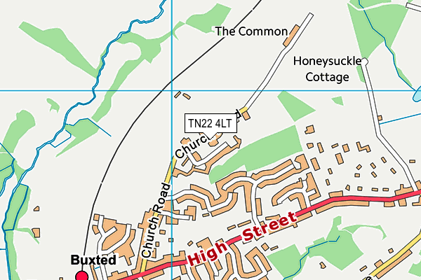 TN22 4LT map - OS VectorMap District (Ordnance Survey)