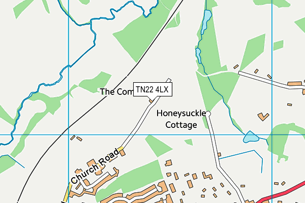 TN22 4LX map - OS VectorMap District (Ordnance Survey)