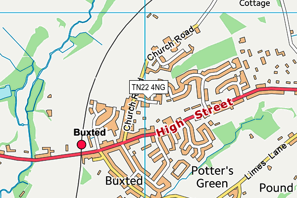 TN22 4NG map - OS VectorMap District (Ordnance Survey)