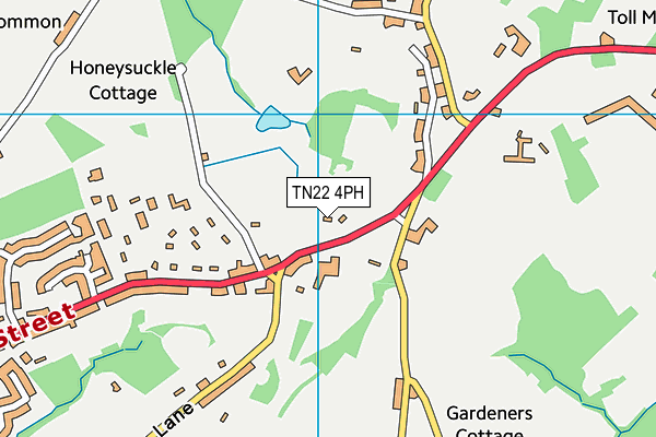 TN22 4PH map - OS VectorMap District (Ordnance Survey)