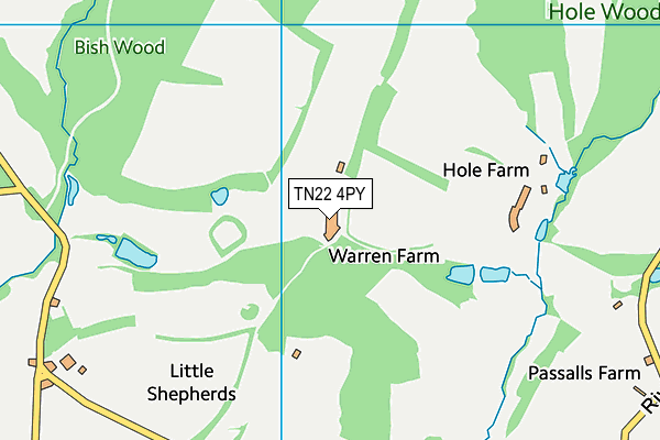 TN22 4PY map - OS VectorMap District (Ordnance Survey)