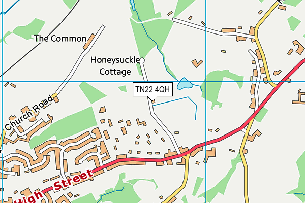 TN22 4QH map - OS VectorMap District (Ordnance Survey)