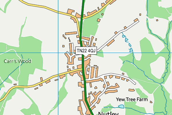 TN22 4QJ map - OS VectorMap District (Ordnance Survey)