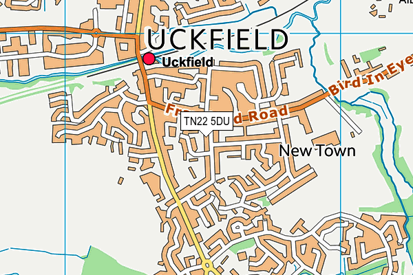 TN22 5DU map - OS VectorMap District (Ordnance Survey)