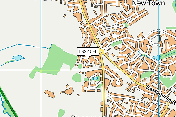 TN22 5EL map - OS VectorMap District (Ordnance Survey)