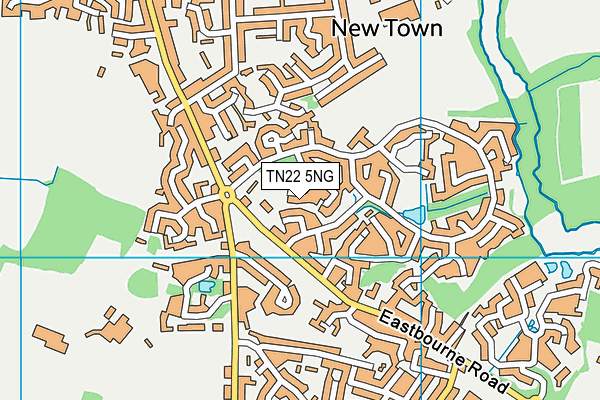 TN22 5NG map - OS VectorMap District (Ordnance Survey)
