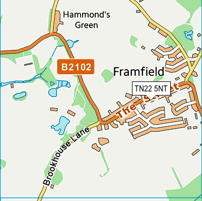 TN22 5NT map - OS VectorMap District (Ordnance Survey)