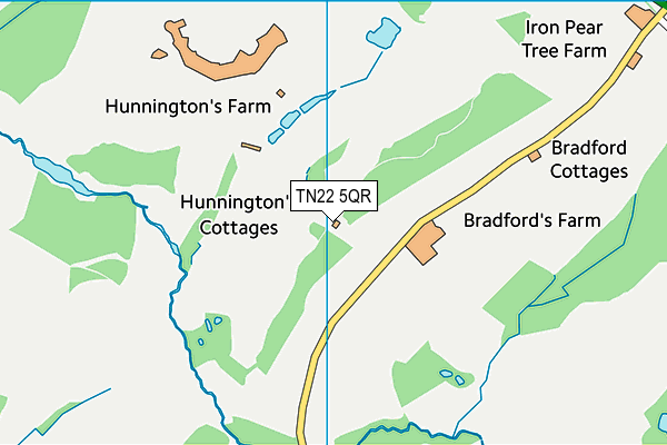 TN22 5QR map - OS VectorMap District (Ordnance Survey)