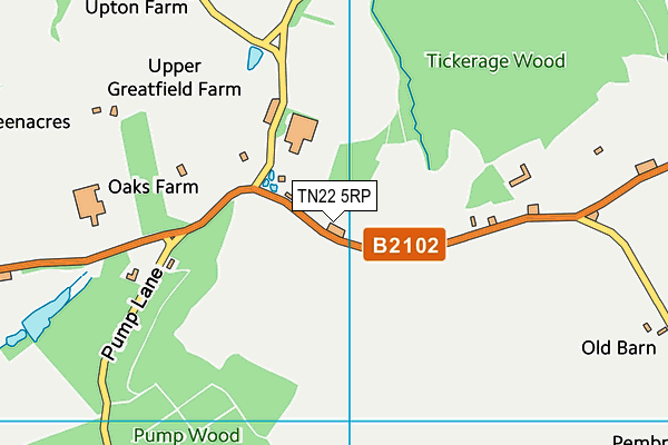 TN22 5RP map - OS VectorMap District (Ordnance Survey)