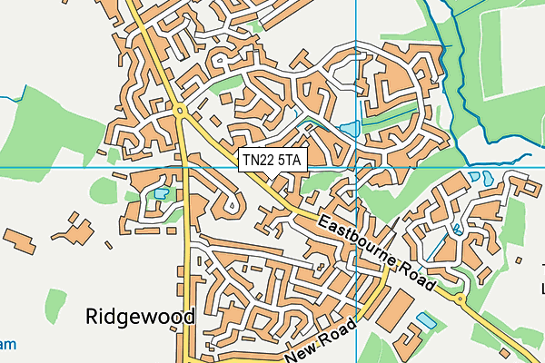 TN22 5TA map - OS VectorMap District (Ordnance Survey)