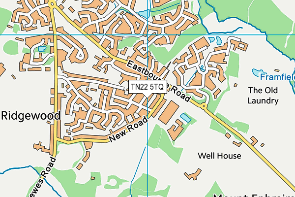 TN22 5TQ map - OS VectorMap District (Ordnance Survey)