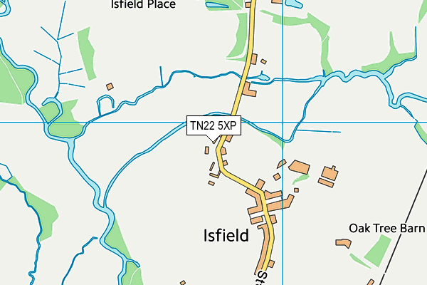 TN22 5XP map - OS VectorMap District (Ordnance Survey)
