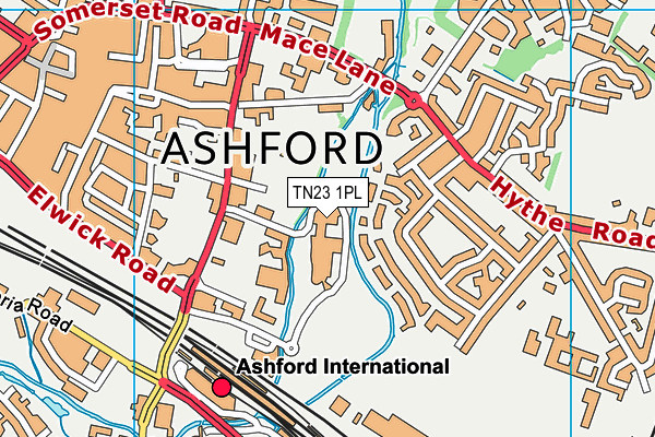 Map of ASHFORD INTERNATIONAL DEVELOPMENT COMPANY LIMITED at district scale