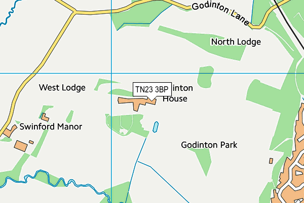 TN23 3BP map - OS VectorMap District (Ordnance Survey)