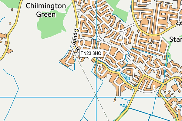 TN23 3HQ map - OS VectorMap District (Ordnance Survey)