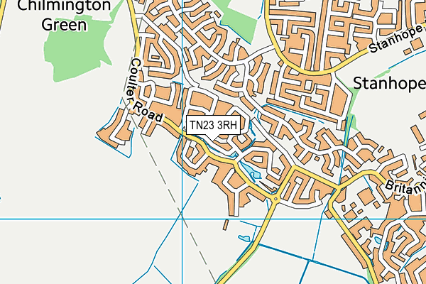 TN23 3RH map - OS VectorMap District (Ordnance Survey)