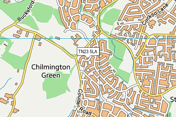 TN23 5LA map - OS VectorMap District (Ordnance Survey)