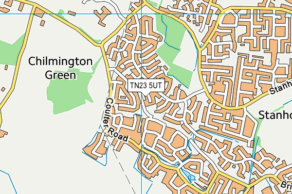 Map of OAKMORE GREEN LIMITED at district scale