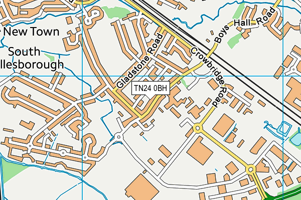 TN24 0BH map - OS VectorMap District (Ordnance Survey)