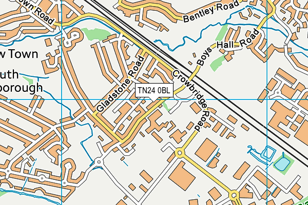 TN24 0BL map - OS VectorMap District (Ordnance Survey)