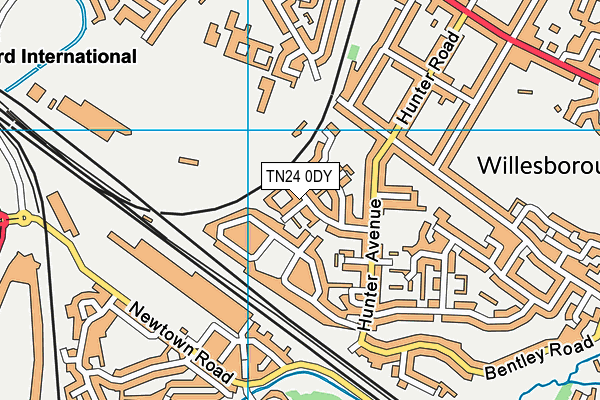 TN24 0DY map - OS VectorMap District (Ordnance Survey)