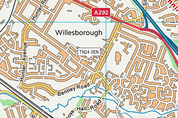 TN24 0EN map - OS VectorMap District (Ordnance Survey)