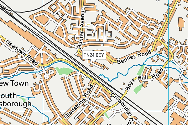 TN24 0EY map - OS VectorMap District (Ordnance Survey)