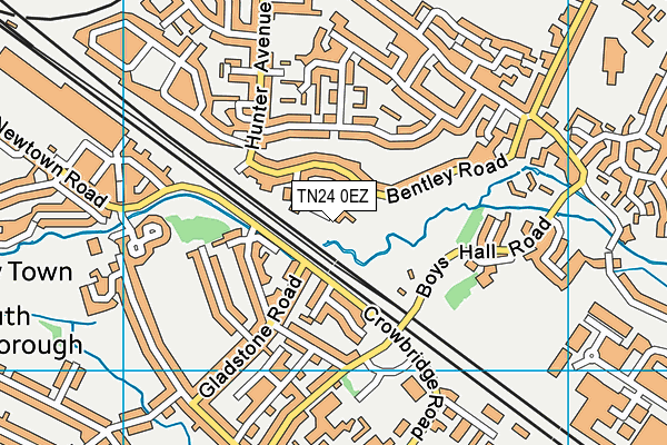 TN24 0EZ map - OS VectorMap District (Ordnance Survey)