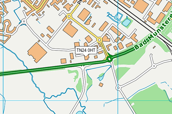 TN24 0HT map - OS VectorMap District (Ordnance Survey)