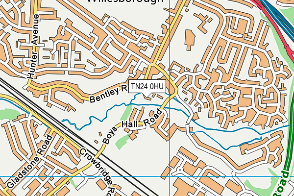 TN24 0HU map - OS VectorMap District (Ordnance Survey)