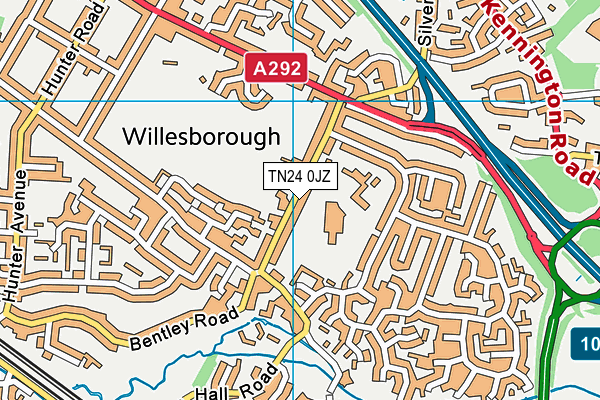 Willesborough Infant School map (TN24 0JZ) - OS VectorMap District (Ordnance Survey)