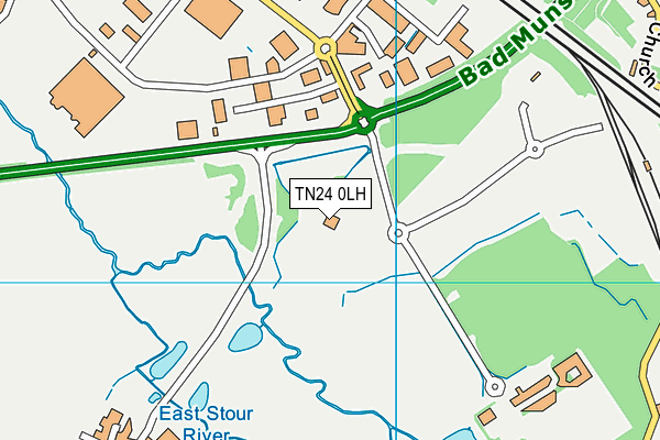 TN24 0LH map - OS VectorMap District (Ordnance Survey)