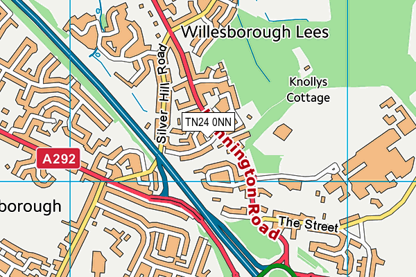 TN24 0NN map - OS VectorMap District (Ordnance Survey)