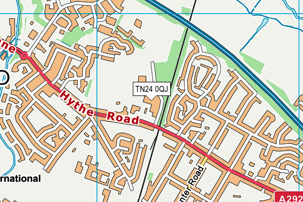 TN24 0QJ map - OS VectorMap District (Ordnance Survey)