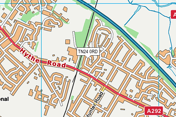 TN24 0RD map - OS VectorMap District (Ordnance Survey)