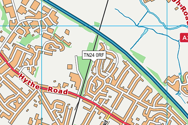 TN24 0RF map - OS VectorMap District (Ordnance Survey)