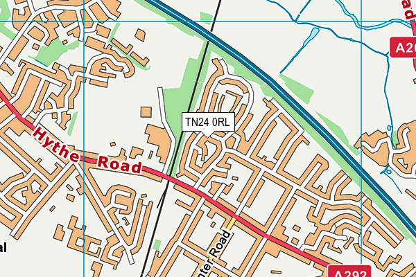 TN24 0RL map - OS VectorMap District (Ordnance Survey)