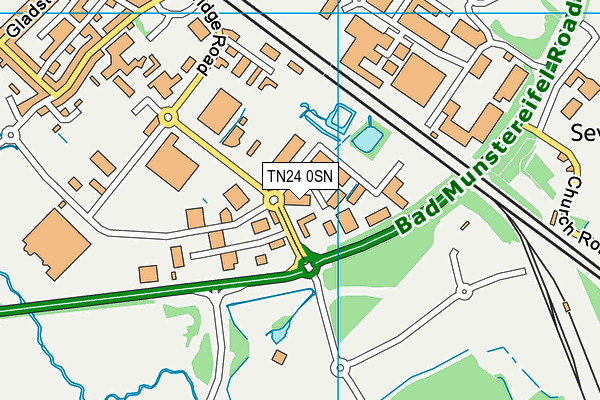 TN24 0SN map - OS VectorMap District (Ordnance Survey)