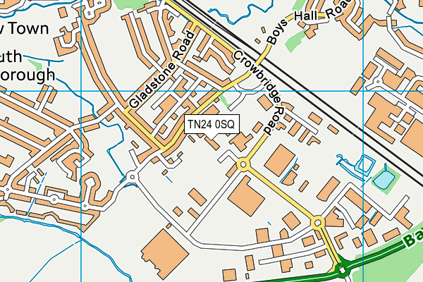 TN24 0SQ map - OS VectorMap District (Ordnance Survey)
