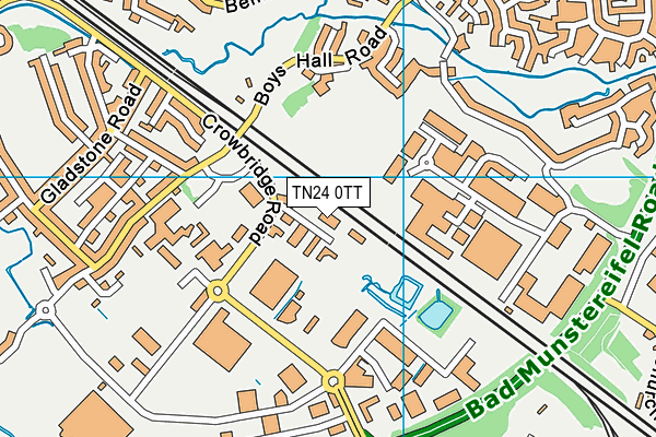 TN24 0TT map - OS VectorMap District (Ordnance Survey)