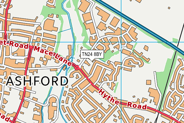 TN24 8BY map - OS VectorMap District (Ordnance Survey)