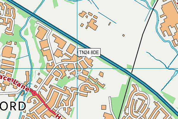 TN24 8DE map - OS VectorMap District (Ordnance Survey)