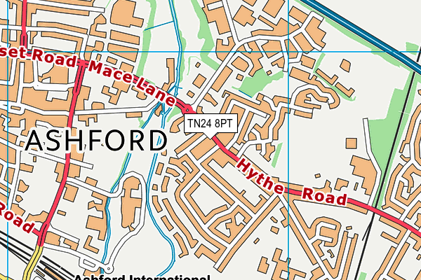 TN24 8PT map - OS VectorMap District (Ordnance Survey)