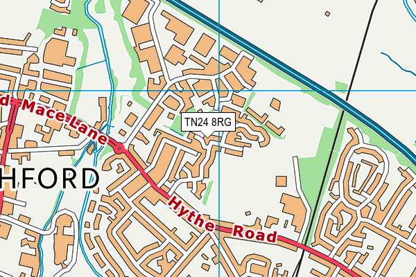 TN24 8RG map - OS VectorMap District (Ordnance Survey)