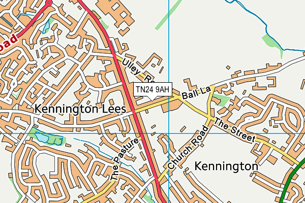 TN24 9AH map - OS VectorMap District (Ordnance Survey)
