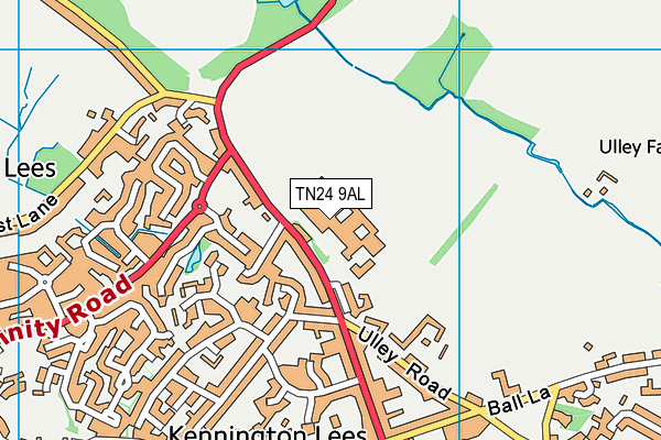 Towers School and Sixth Form Centre map (TN24 9AL) - OS VectorMap District (Ordnance Survey)