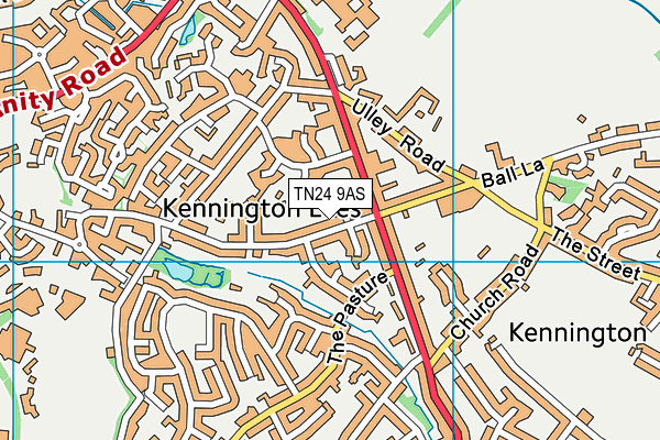 TN24 9AS map - OS VectorMap District (Ordnance Survey)